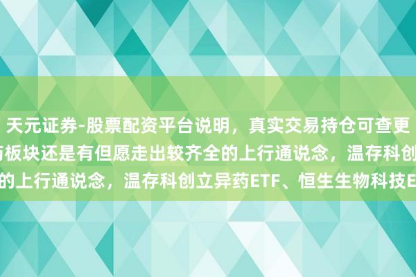 天元证券-股票配资平台说明，真实交易持仓可查更放心 ETF日报：立异药板块还是有但愿走出较齐全的上行通说念，温存科创立异药ETF、恒生生物科技ETF